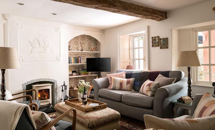 1 of 2 cosy sitting rooms with sea views